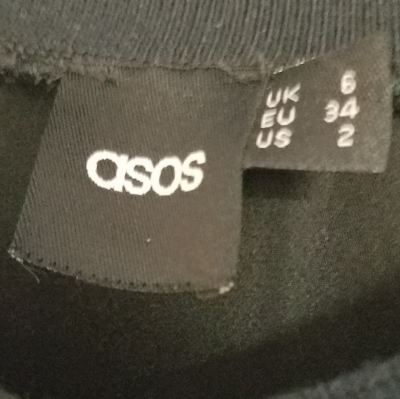 ASOS Black Ruffled Sleeveless Blouse - Picture 6 of 7